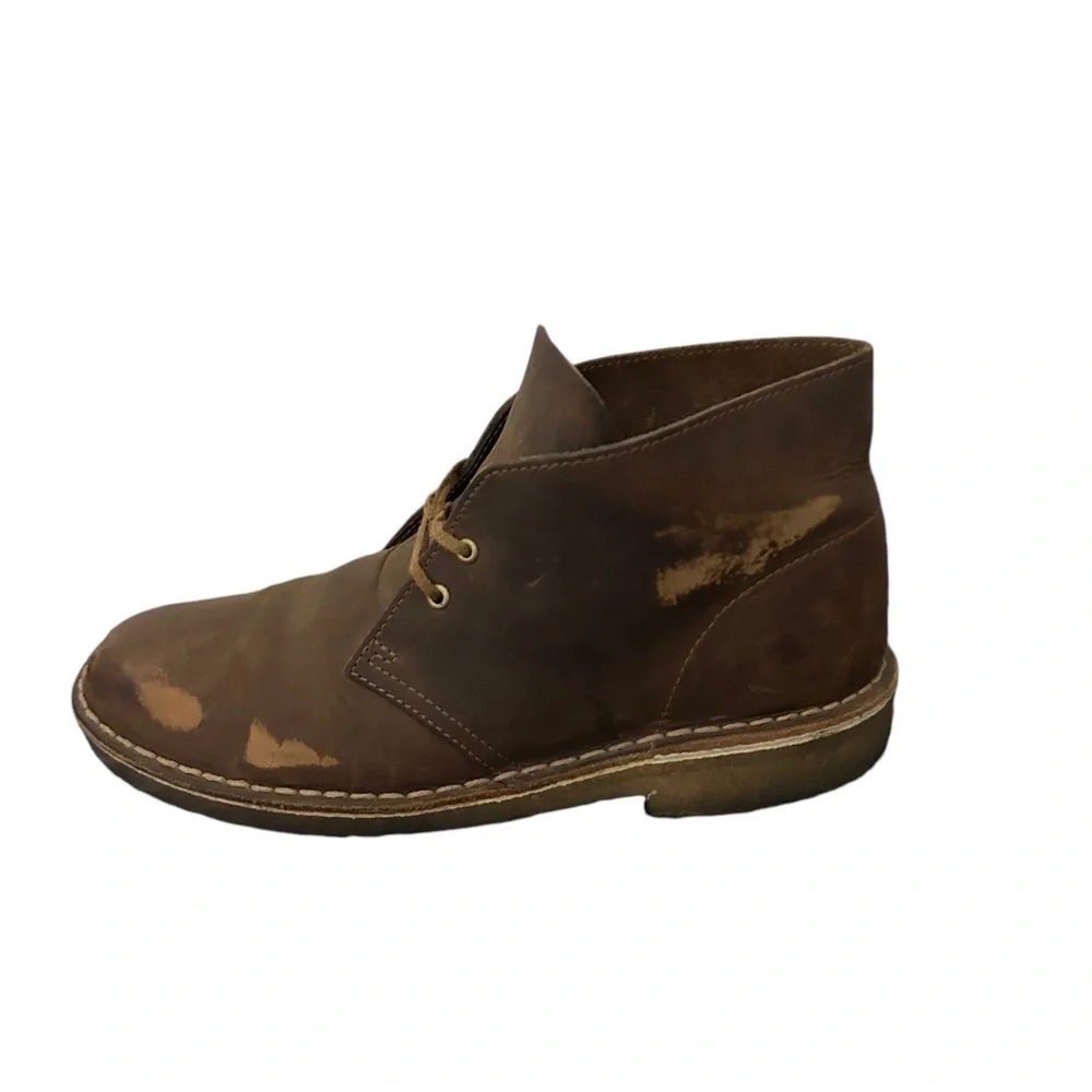 Clarks Original 31692 Brown Men’s Leather Desert Chukka Boot Shoes Size 8.5